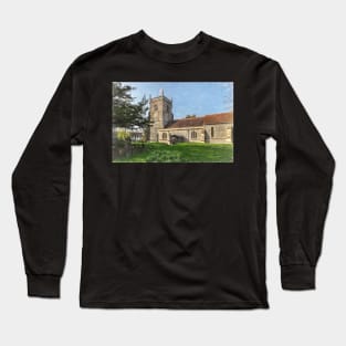 Blewbury Church in Oxfordshire Long Sleeve T-Shirt